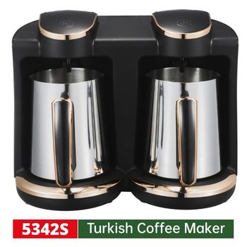 Turkish Coffee Maker Hot Sale Dual Design Anti-Splash Electric Heating One-Touch Slow Brewing Turkish Coffee Maker