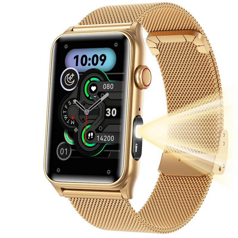 Cross-border new smart watch G50 flashlight outdoor multi-exercise heart rate blood oxygen health monitoring Bluetooth call