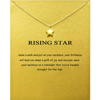 Five-pointed Star Night Sky Star pendant ins alloy clavicle short necklace foreign trade Amazon AliExpress WISH Gold