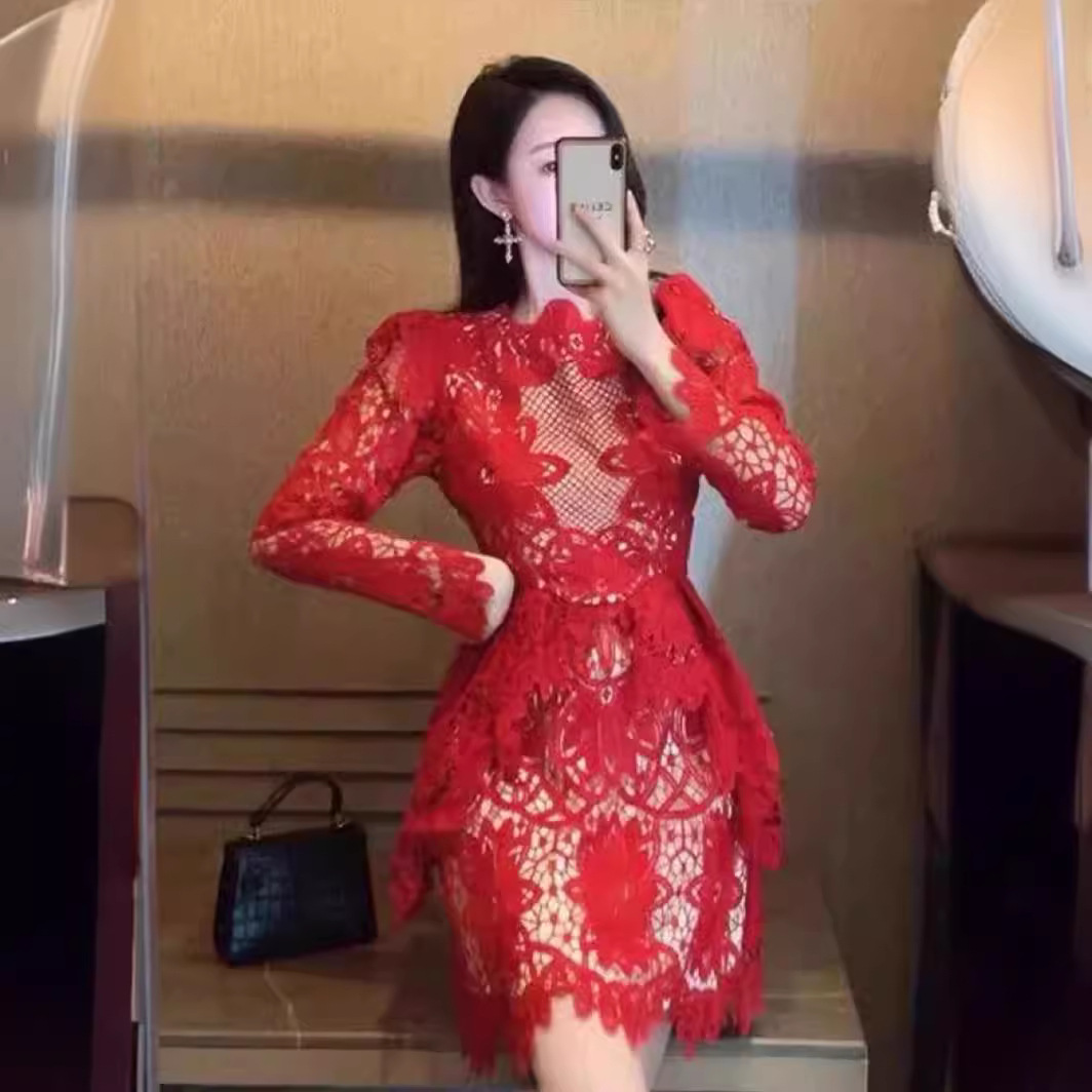 (Mới) Mã K1053 Giá 3400K: Váy Đầm Liền Thân Dự Tiệc Nữ Aityna Dài Tay Thời Trang Nữ Chất Liệu Ren G06 Sản Phẩm Mới, (Miễn Phí Vận Chuyển Toàn Quốc).