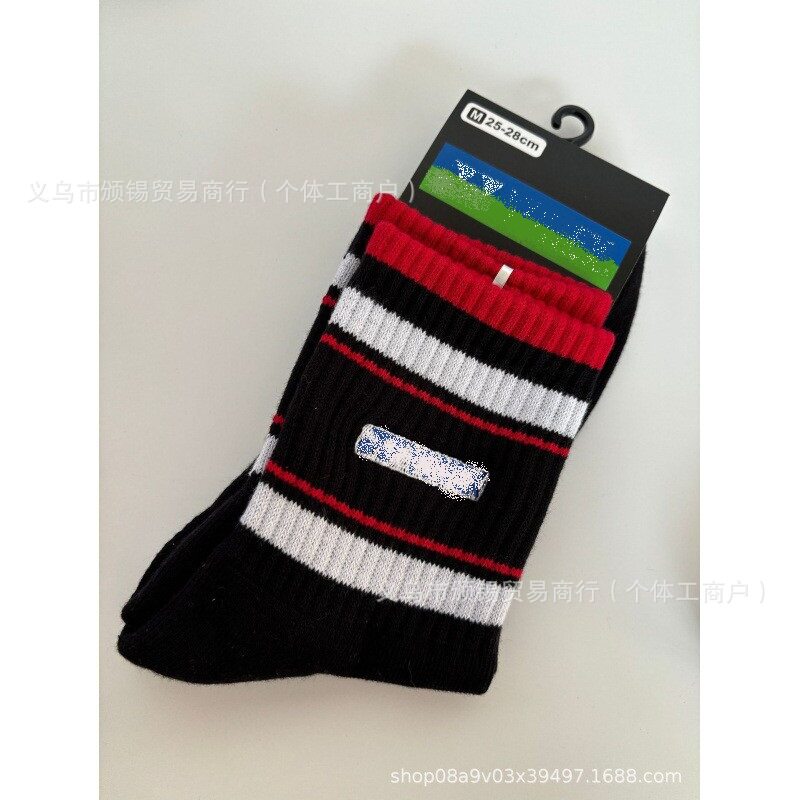 新品尤尼多克斯刺绣中筒毛巾底羽毛球袜子 户外运动棉袜 男女款