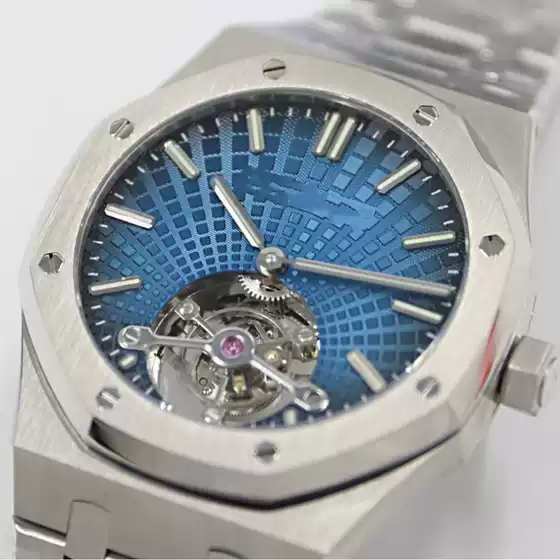 Factory Supply Oak Series 26522Ce Cut Out Tourbillon Automatic Mechanical Watch 42mm Men's Steel Band Watch