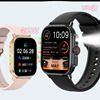New smart watch HD screen Bluetooth call sports bracelet real blood oxygen with encoder flashlight atmosphere light