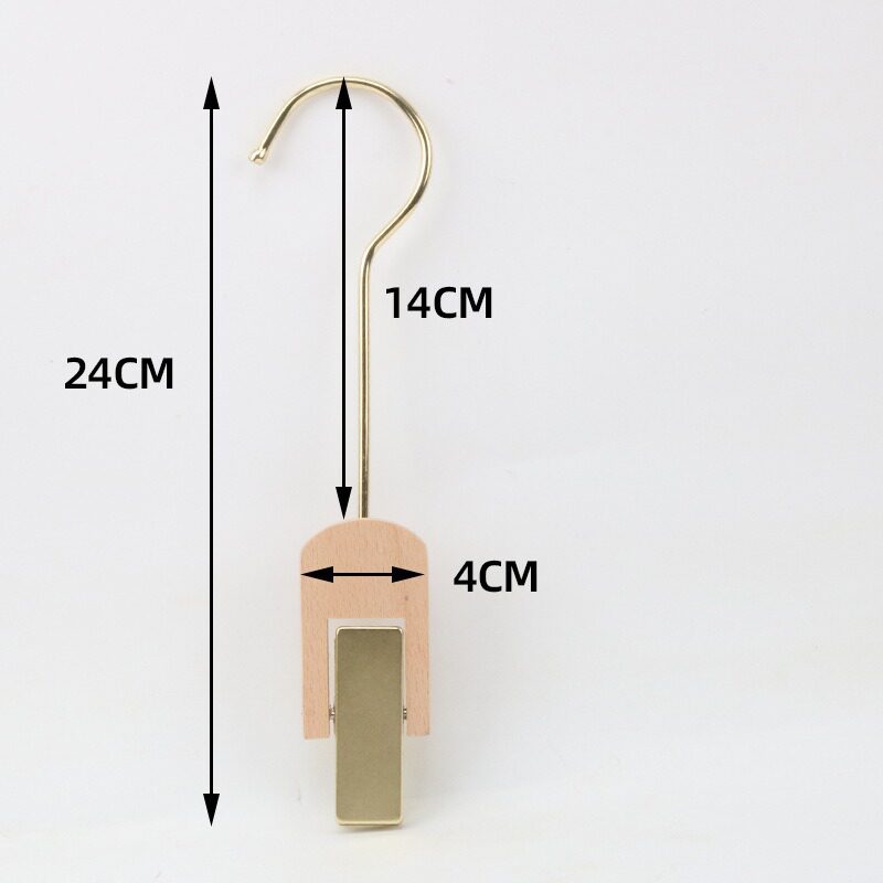 無塗装ブナ模造ゴールド 15CM サークルフック シングルクリップ