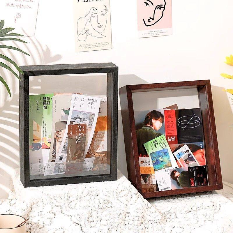 Double-sided Transparent Photo Frame Stereo Concert Train Ticket Movie Ticket Collection Ticket Display Frame Table