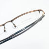 Half-Frame Acetate Eyeglass Frames for Men with Business Brow Shape, Near-Steel Leather Vision Glasses Frames, Wholesale from Danyang Manufacturer