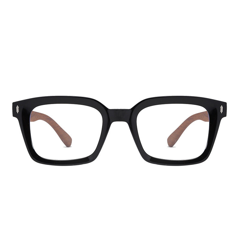 2024 new vintage wood grain foot silk myopia anti-blue light mirror ultra light box plain TR frame 570876