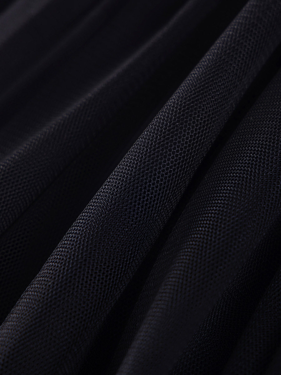 Girls' Summer Skirt, Style Kids' Dress, Solid Color Mesh Mini Skirt