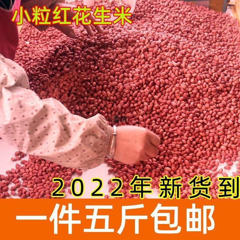2023 New 2.5kg Red-Skinned Peanuts Without Shells, Original Flavor Raw Peanuts, Fresh Four Small Peanuts Wholesale