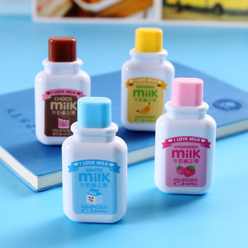 Correction Tape Mini Portable Correction Tape Hobby 6629 Milk Bottle Correction Tape Student Stationery Gift Easy to Use and Affordable