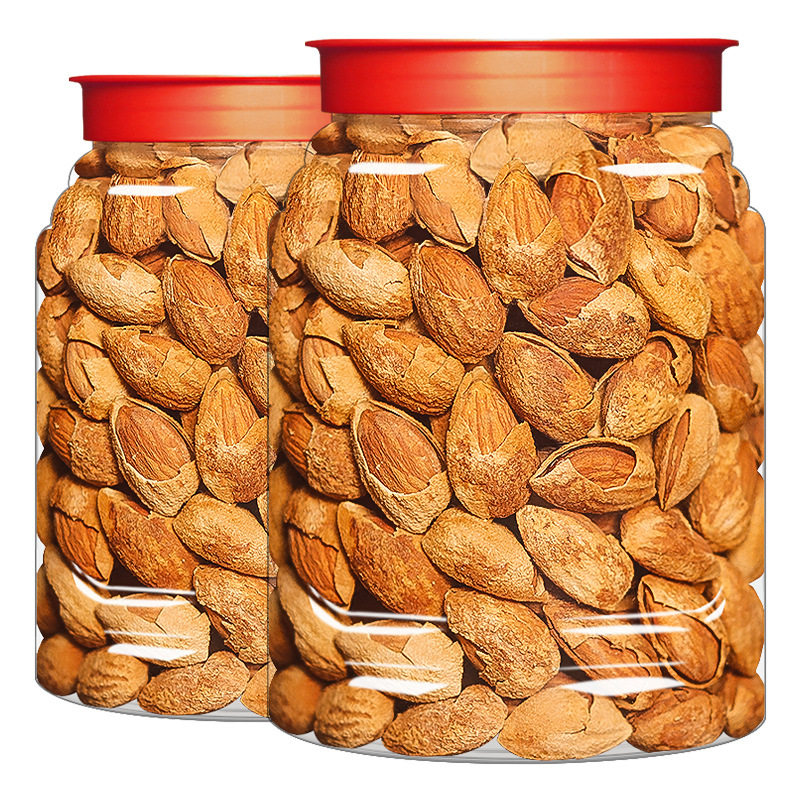 New Arrival Shelled Almonds 500g Nuts Canned Bulk Weighing Almond Milk-Flavored Dried Fruit Casual Snacks New Year Goods