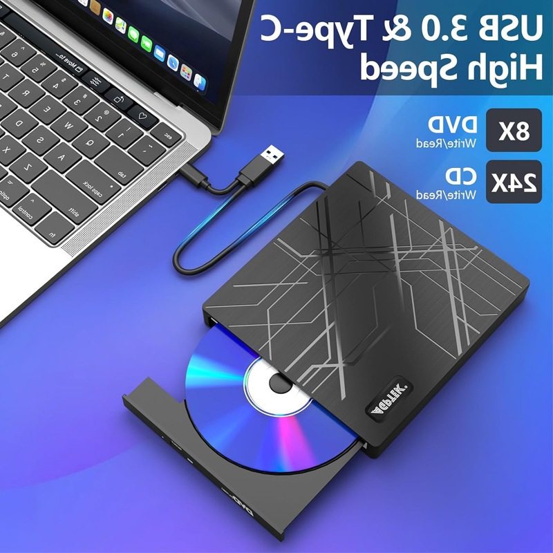 Cross-Border Wholesale Multifunctional Dvd Burner Dual Interface Readable Tf_Sd Computer Notebook Desktop Universal Optical Drive