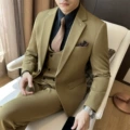 Camel (suit + vest + suit pants)