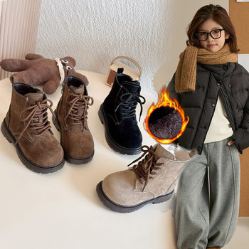 Children's Boots 2025 Autumn and Winter New Boys' Boots Girls' Outdoor Hiking Boots Rhubarb Boots Birkenstock Boots Trendy