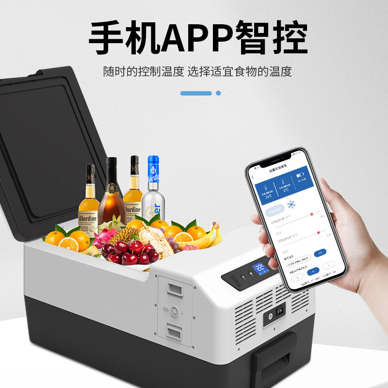 New Portable Car Refrigerator for Outdoor Use, 15~100 Liters, Compressor Cooling, Car Refrigerator for Cross-Border Use