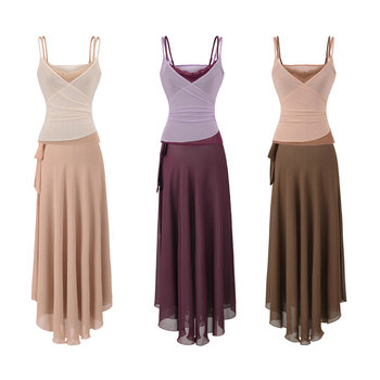 French Design Niche Fashion Elegant New Lace Splicing Suspenders Slightly Fat Slimming Look Skirt Two-Piece Set for Women