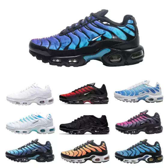 Foreign Trade Putian Shoes Max Tn Air Cushion Running Shoes for Men and Women Shock-Absorbing Outdoor Sports Shoes Cross-Border Large Size Tn Running Shoes