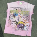 High quality vest/pink/direct printing
