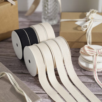 Spot wholesale this white cotton belt herringbone ribbon portable belt clothing accessories lace ribbon multi-specification optional