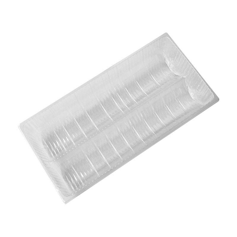 Manufacturer Blister Packaging Pet Biscuit Box Snack Box Egg Tray Pvc Blister Inner Tray Disposable Tray Customization