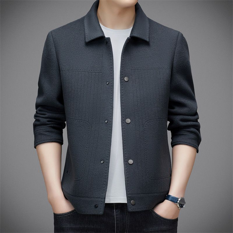 Áo Khoác Nam Kín Cổ Hàng Mùa Xuân Thu Đông Phong Cách Trẻ Trung