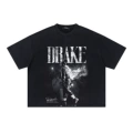 Pure black boxy short wide version short sleeves 260g