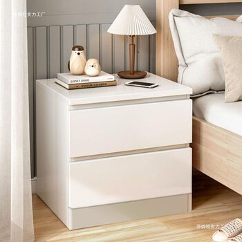 Bedside Table Simple Modern White Bedroom Large Storage Cabinet Economical Simple Bedside Cabinet Storage Rack