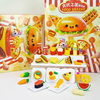 Qihao Cartoon Rubber Gift Box Food and Play House Demolition Music Children's Hole Music Eraser suit Christmas Gift