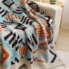 ✅ Bohemian Style Hotel B&B Bedside Blanket Office Nap Blanket Air Conditioning Sofa Cover Blanket Knitted Sofa Blanket