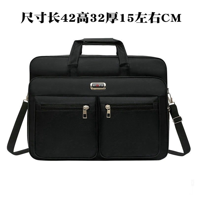 Men's Oversized 20inch Shoulder Messenger Bag New Oxford Cloth Waterproof Wear Business Portable Briefcase High Quality