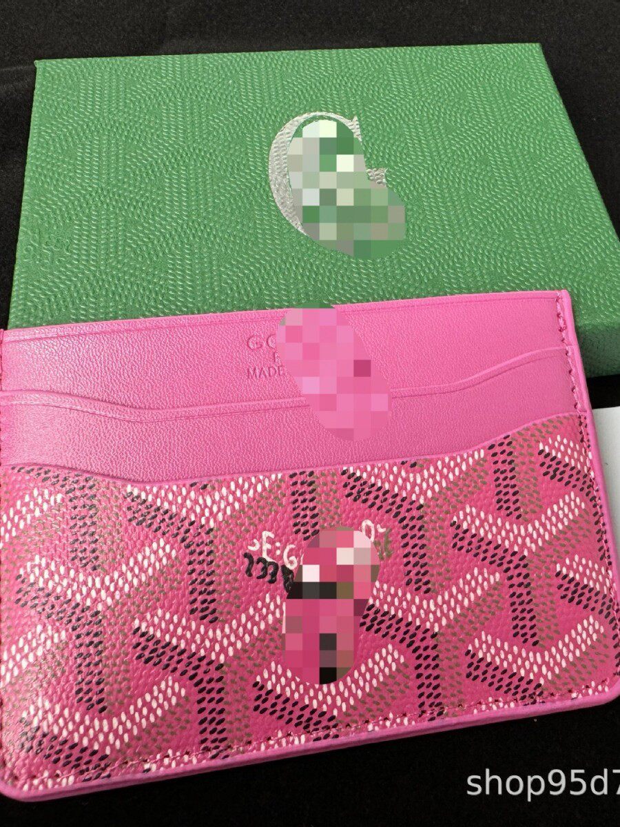 Gey Dog Tooth Card Holder with Gift Box Multi-Card 5-Card Storage Bag Light Luxury Big Brand Trendy Brand Factory Direct Sale In-Stock Direct Shipping Hot Sale