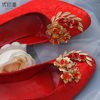Yulapan HX28 New Chinese Style Xiuhe Wedding Shoes Shoe Flower Red Shoes Handmade Accessories Shoe Clip Removeable Shoe Buckle