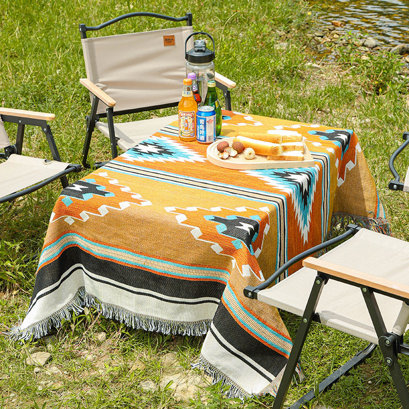 Indian Sofa Blanket Ins Camping Bohemian Camping Style Thread Blanket Rv Outdoor Blanket Egg Roll Table Tablecloth Blanket
