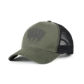 G09 mesh cap military green gray label