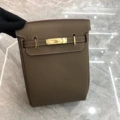 Khakis Grey Gold Buckle-Chest Bag