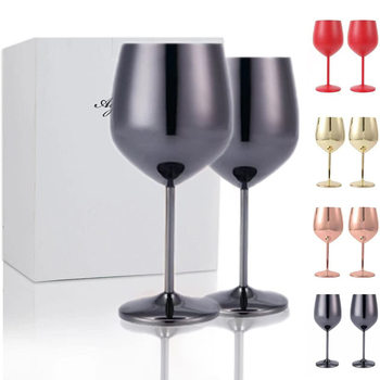 Stainless steel wine glass 18oz goblet champagne glass holiday gift suit martini cocktail glass foreign wine glass