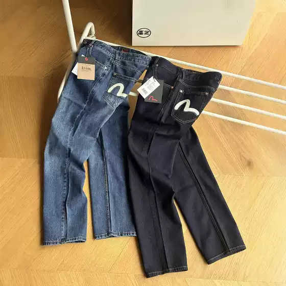 Dropshipping 2025 Spring New Trendy Brand Fushen Men's Seagull Retro Vintage Jeans Couple Style