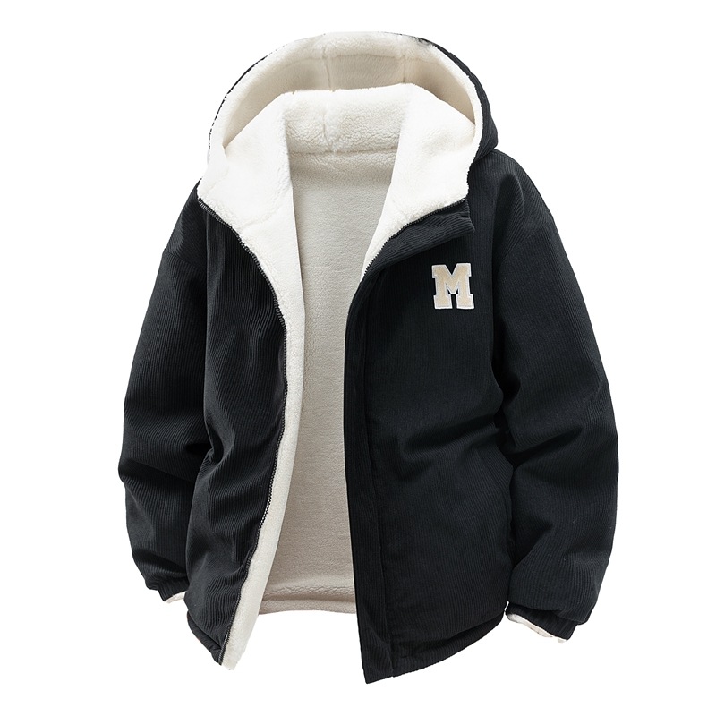 Áo Khoác Dày Nữ Chất Liệu Vải Bông Áo Khoác Bông Mũ Liền Dày Ấm Đồ Đôi Hàng Mùa Xuân Thu Đông