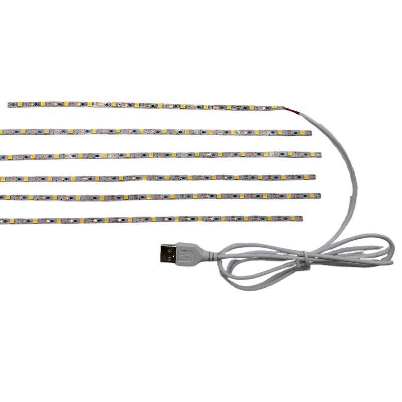 5V Warm White USB Light Strip 4mm Wide Acrylic Kidsren's Luminous Drawing Board Light Strip Fluorescent Board USB Light Strip