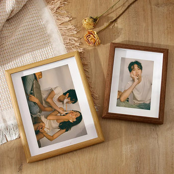 Photo Frame decoration factory wholesale wooden wooden picture frame 5-inch 6-inch 7-inch 8-inch 10-inch Three-Dimensional Hollow creative