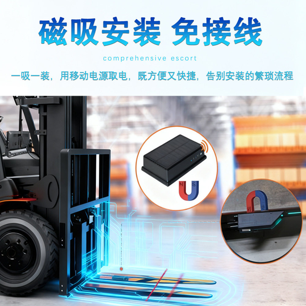 7inch Wireless Forklift Monitoring Crane Blind Zone Observation Display High-Definition Image Forklift 1080P Driving Recorder