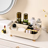 Cream Style Desktop Cosmetics Storage Box, Dressing Table, Skin Care Product Storage Rack, Sundries Remote Control Compartment Organizing Box