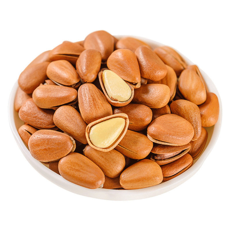 New Arrival Northeastern Pine Nuts 500g Single Small Package Extra Large Particles Hand-Peeled Red Pine Nuts New Year's Snacks Flagship