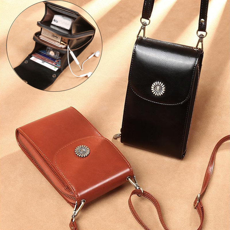Handkerchief Fulla 2021New Cowhide Phone Package female summer Vertical Model Oblique Kua Small Bags Genuine leather Shoulder Ba 帕芙拉2021新款牛皮手机包女夏竖款斜挎小包包真皮单肩包一件代发 Handkerchief Fulla 2021New Cowhide Phone Package female summer Vertical Model Oblique Kua Small Bags Genuine leather Shoulder Bags A Item On behalf of 