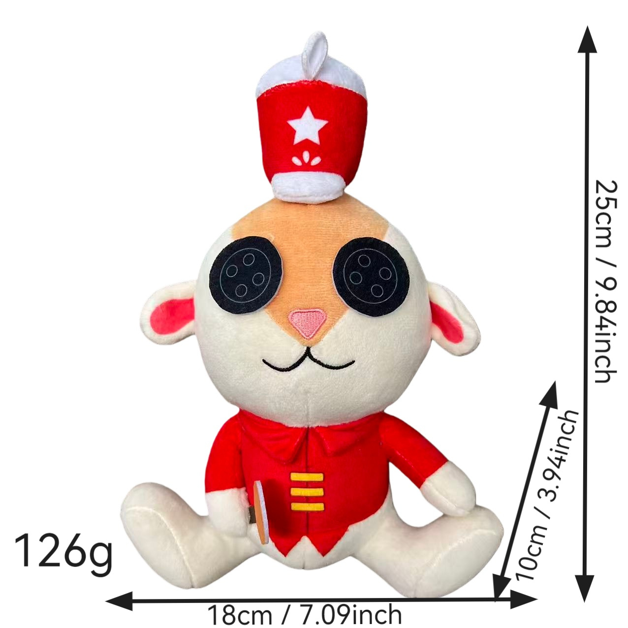 跨境新款鬼妈妈Coraline Squid卡洛琳鱿鱼毛绒公仔动漫节日娃娃