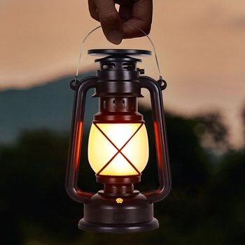 Rechargeable Camping Table Lamp Retro Horse Lantern Portable Lamp Large Camp Desktop Lamp Bar Restaurant Decorative Night Light