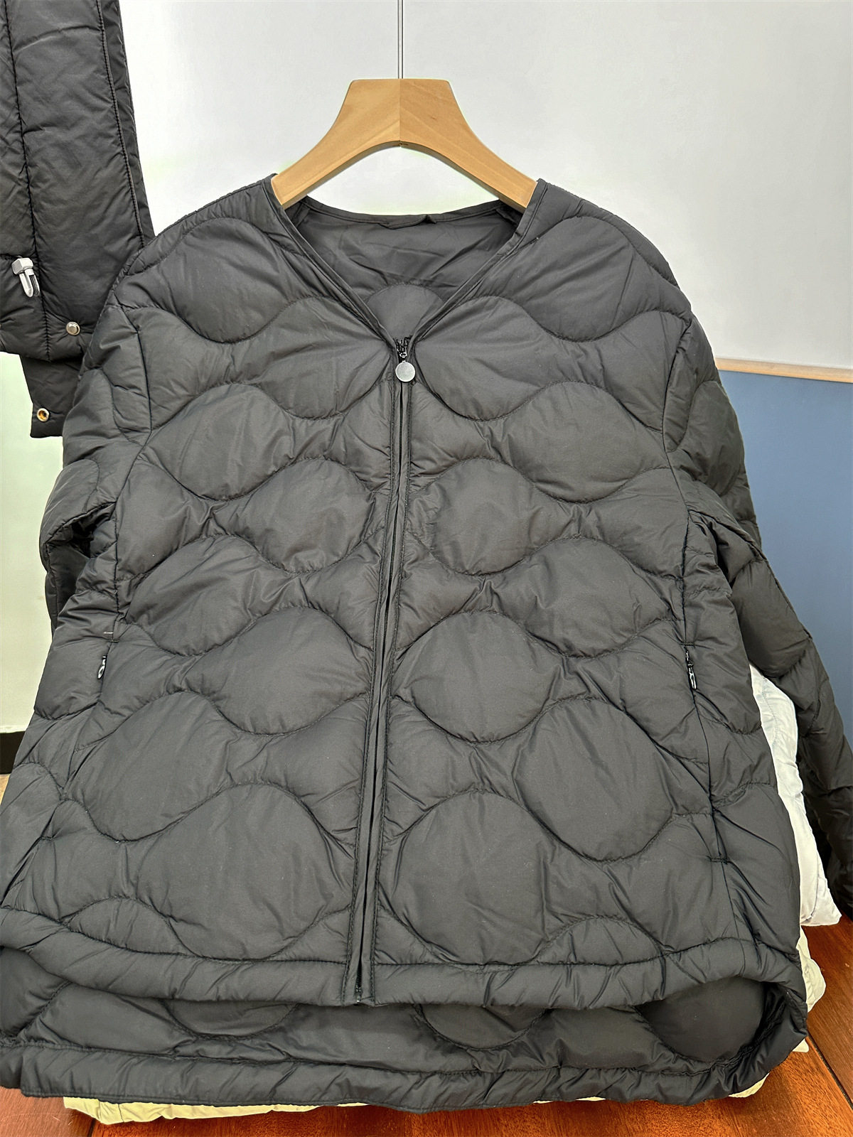 90% Goose down Jacket Women's Lightweight New Scarf Style 2025 Winter White Goose down Pinghu Origin Wholesale Dropshipping