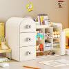 Drawer-Type Desktop Storage Box Office Desk Stationery Storage Rack Large-Capacity Oblique Socket Pen Holder Book Stand Shelf