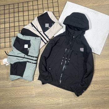 2026 Outdoor Unisex Spring Waterproof and Windproof Hooded Jacket Single Layer Coat Nj2Hq01 One Piece