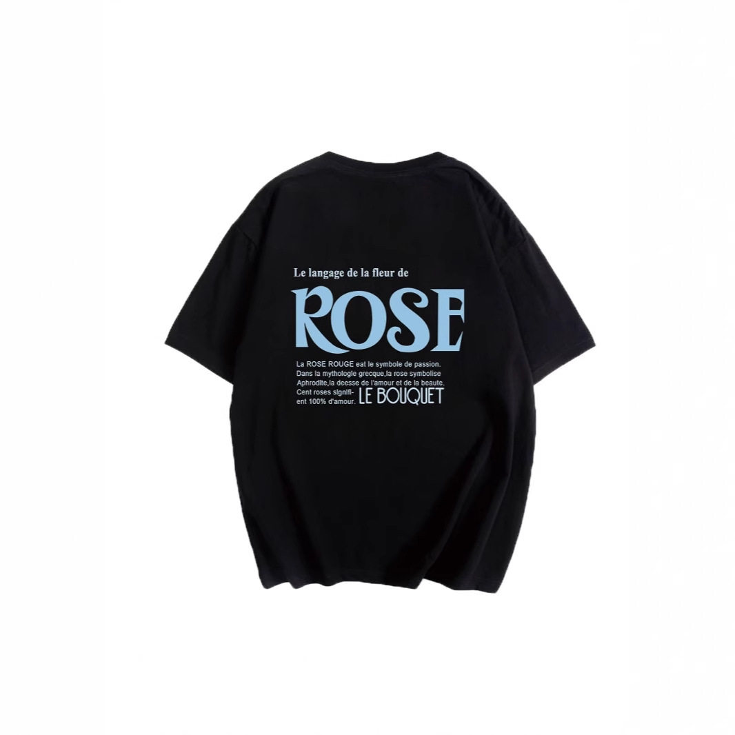 Womens Summer Loose Fit Cotton T Shirt Simple Letter Print Round Neck Short Sleeve Versatile Casual Wear Wholesale